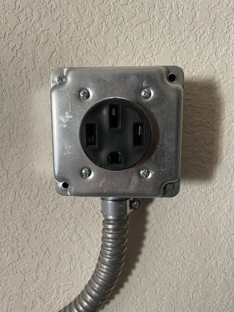 NEMA 14-50 outlet installed for Smart Home Electrical in Socorro